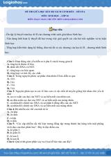 Đề thi giữa học kì 2 Sinh 10 Cánh diều - Đề số 6